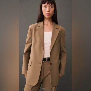 Mango Tan oversized Women's Blazer size XL